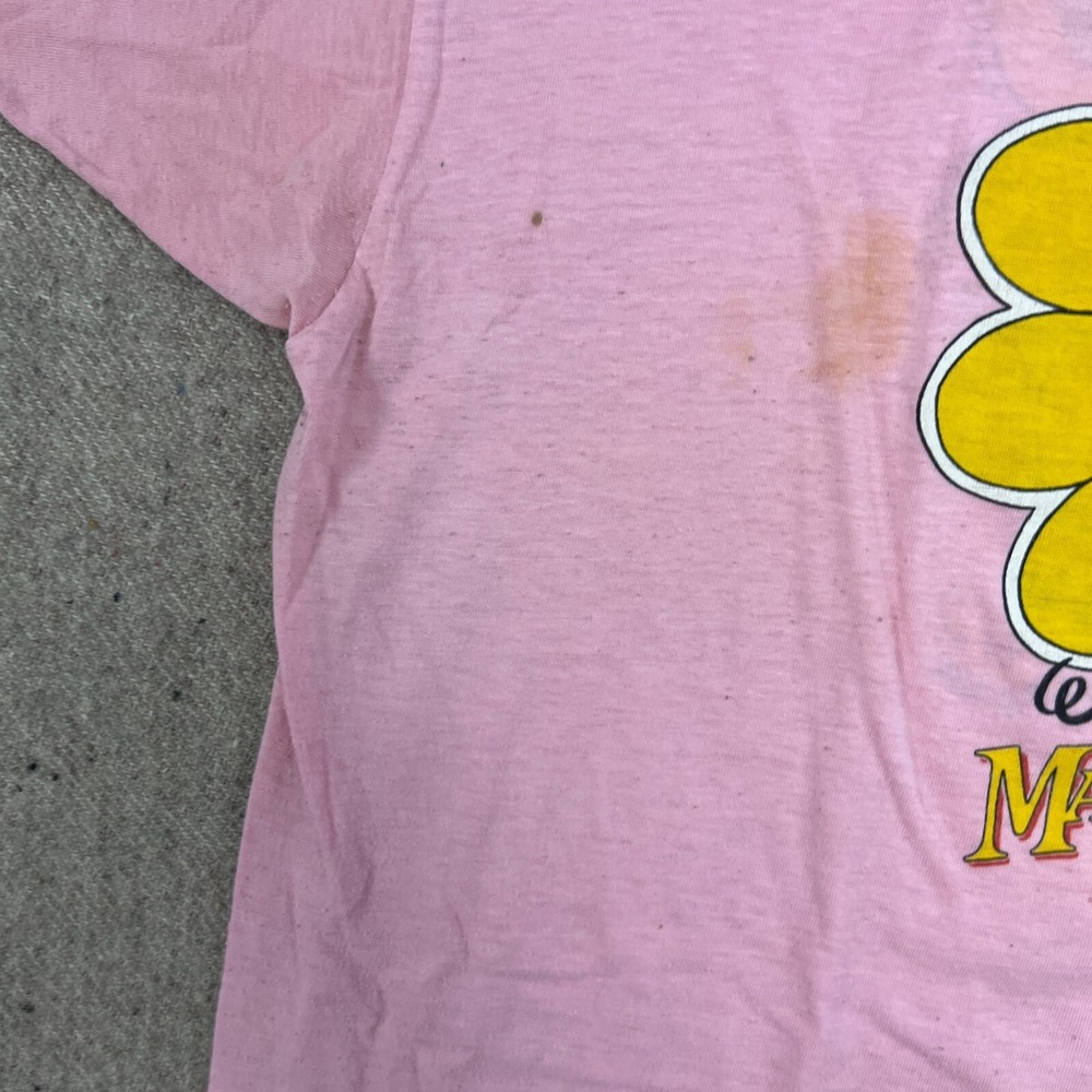 Vintage Minnie Mouse Shirt Mens Medium Pink 1980s Walt Disney - Picture 4 of 10